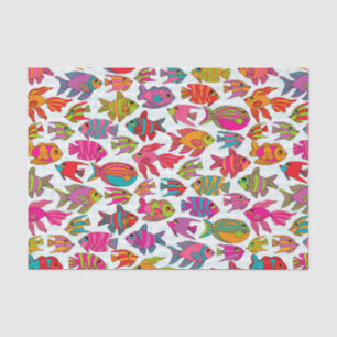 Colourful Tropical Fish Tissue Paper