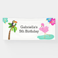Colourful Tropical Flamingo Kids' Party
