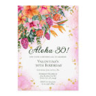 Colourful Tropical Floral Aloha Luau Birthday Part