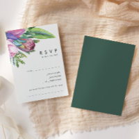 Colourful Tropical Floral | Green Song Request