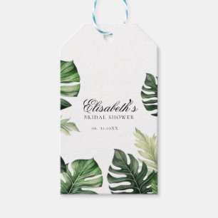 Colourful Tropical Floral Greenery bridal shower Gift Tags