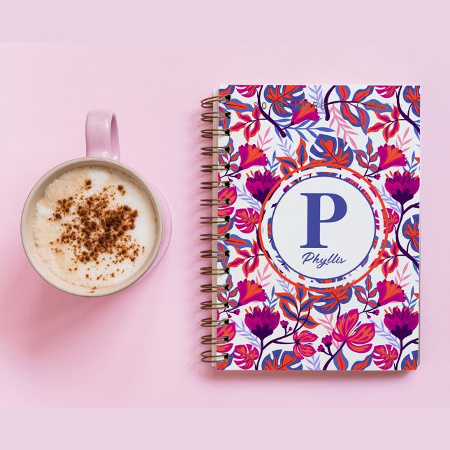 Colourful, Tropical Floral Pattern Notebook (Creator Uploaded)