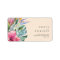 Colourful Tropical Floral | Peach RSVP Address