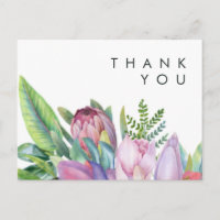 Colourful Tropical Floral | Wedding Thank You