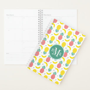 Colourful Tropical Fruit Pattern Planner