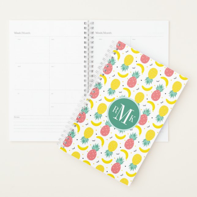 Colourful Tropical Fruit Pattern Planner (Display)