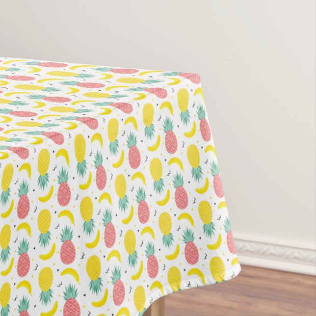 Colourful Tropical Fruit Pattern Tablecloth (In Situ)