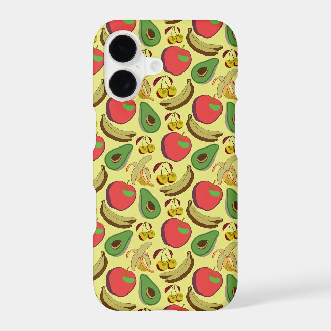 Colourful tropical fruit seamless pattern (Back)