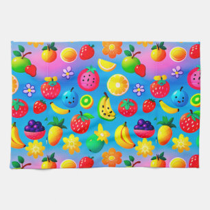 Colourful Tropical Fruits For Summer Home Style Kitchen Towel