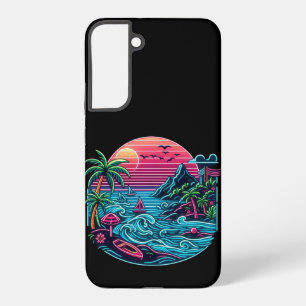 Colourful. Tropical/Hawaiian neon Samsung Galaxy Case
