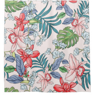 Colourful Tropical Jungle Seamless Print