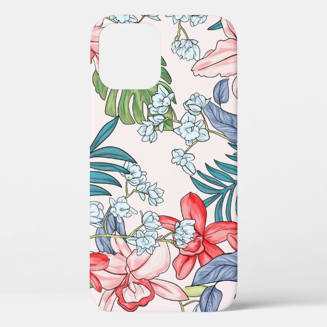 Colourful Tropical Jungle Seamless Print Case-Mate iPhone Case (Back)