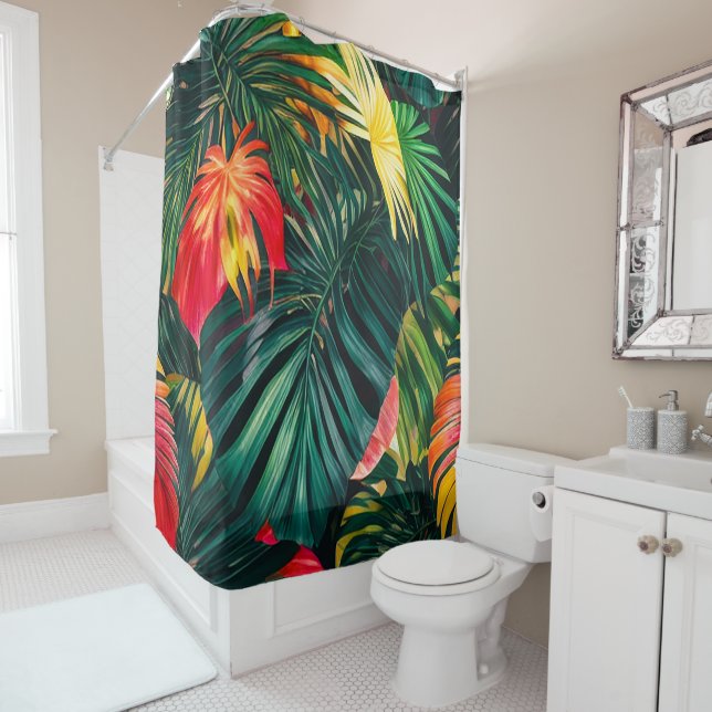 Colourful Tropical Leaves and Hibiscus Flowers | (In Situ)
