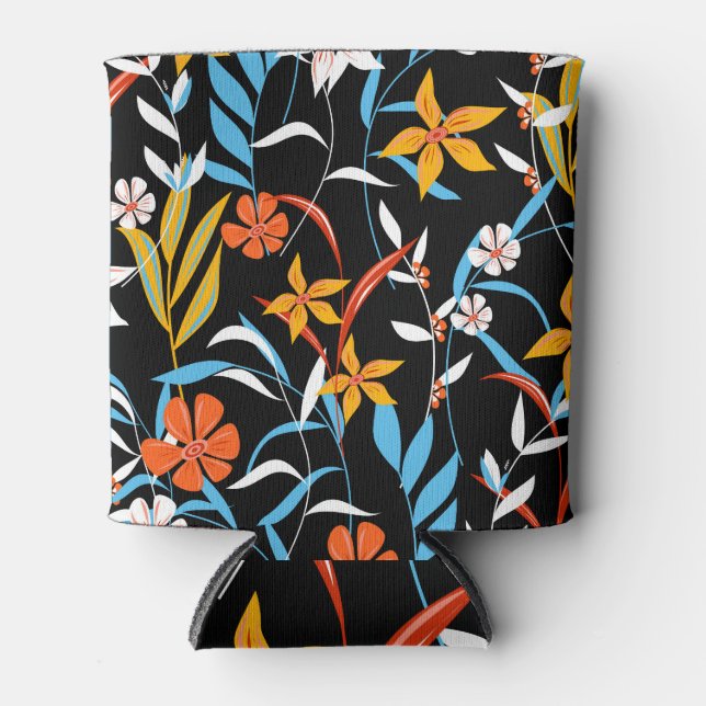 Colourful tropical leaves: dark background pattern can cooler (Front)