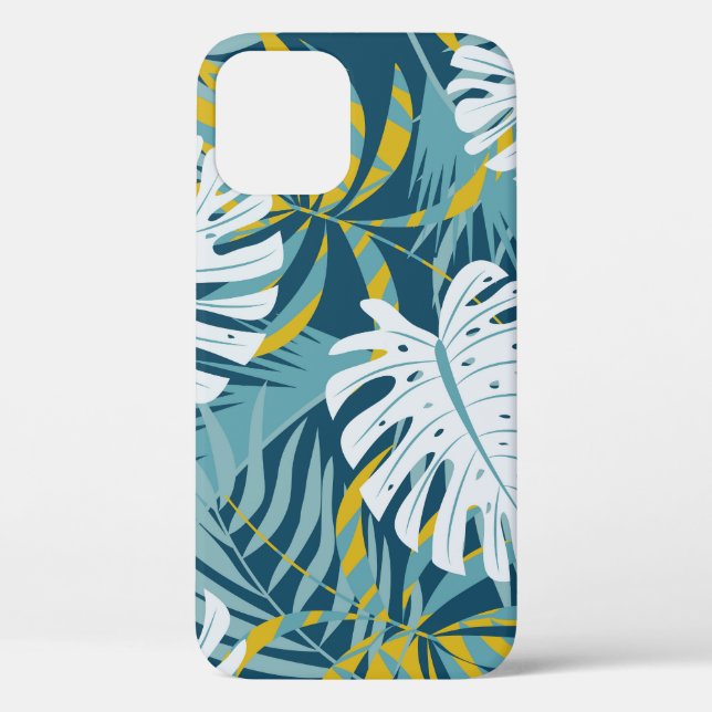 Colourful tropical leaves, original abstract patte Case-Mate iPhone case (Back)