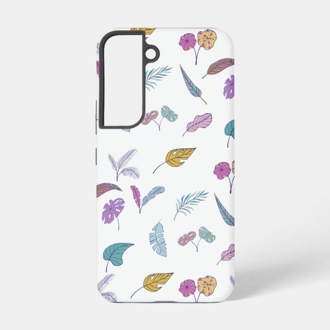 Colourful Tropical Leaves Phone Case (Back)