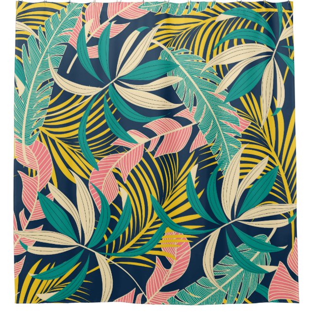 Colourful tropical leaves: summer pattern. (Front)
