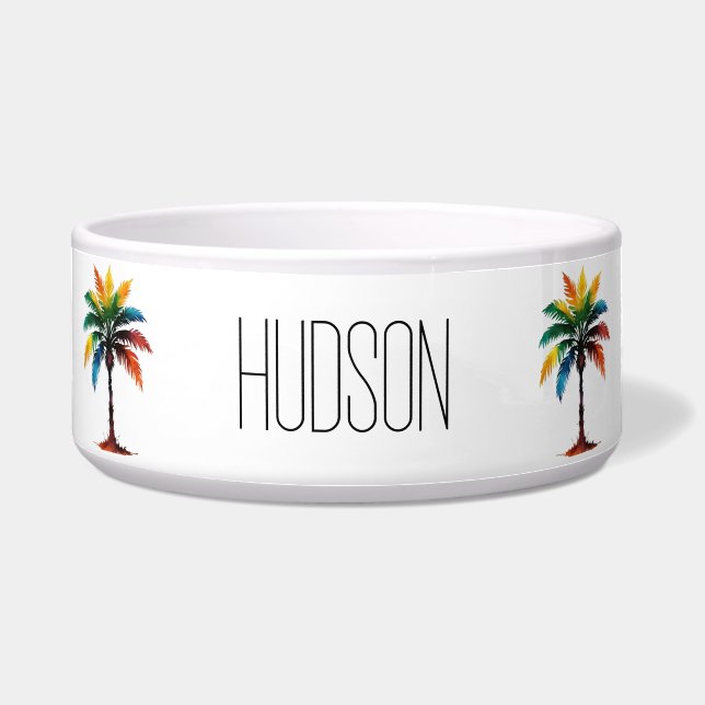 Colourful Tropical Palm Tree Personalized (Front)