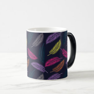 Colourful Tropical Palms and Fern Leaves Design Magic Mug