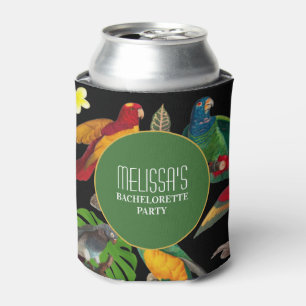 Colourful Tropical Parrots Bachelorette Weekend  Can Cooler