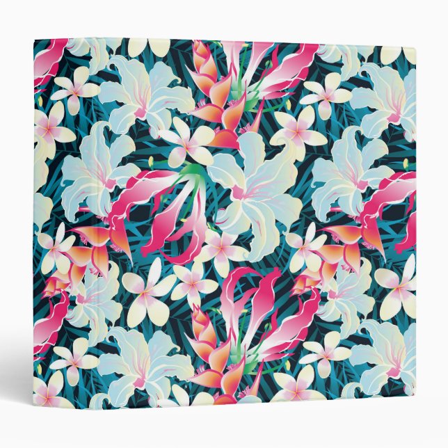 Colourful Tropical Pattern Binder (Front/Spine)