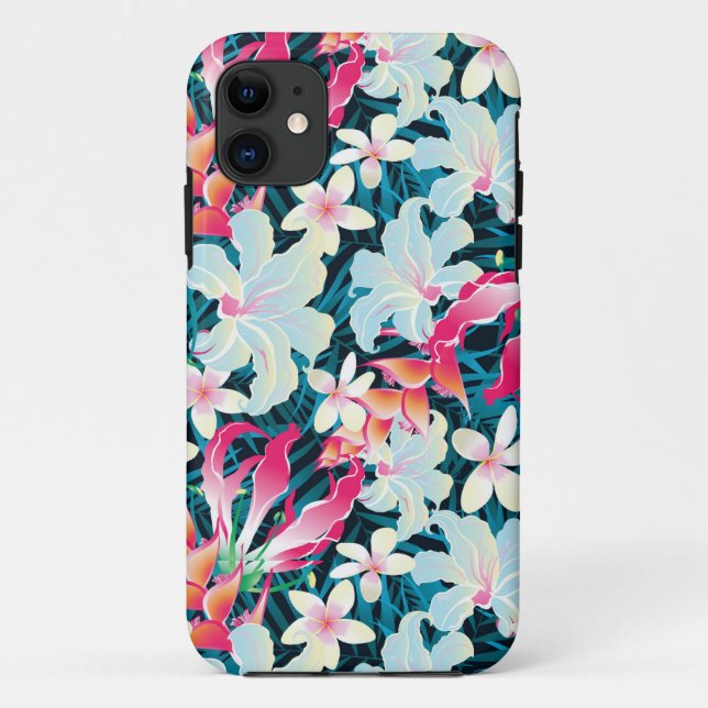 Colourful Tropical Pattern Case-Mate iPhone Case (Back)