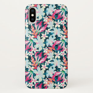 Colourful Tropical Pattern iPhone X Case