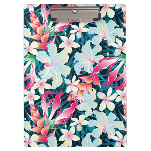 Colourful Tropical Pattern Clipboard (Front)