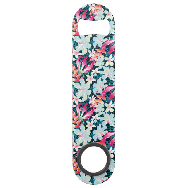 Colourful Tropical Pattern Speed Bottle Opener (Front)
