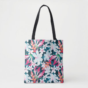 Colourful Tropical Pattern Tote Bag