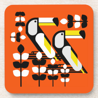 Colourful Tropical Toucan Artwork Coaster