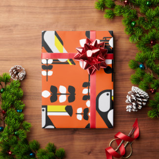 Colourful Tropical Toucan Artwork Wrapping Paper