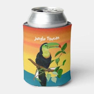 Colourful Tropical Toucan Sunrise Drink Cooler
