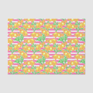 Colourful Tropical Turtles Pattern Tissue Paper