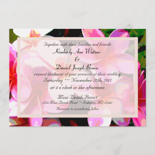 Colourful Tropical Wedding Invitation