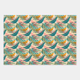 Colourful Tropicals: Swaying Palms Wrapping Paper