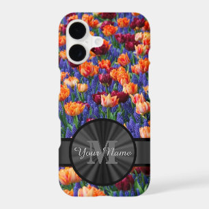 Colourful Tulip field monogrammed