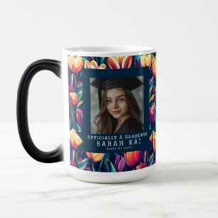 Colourful Tulip Flower Graduate Coffee Magic Mug