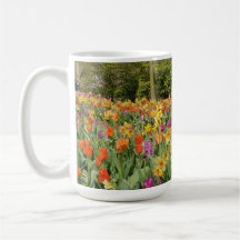 Colourful Tulip Garden Mug