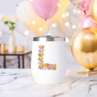 Colourful Tulip Lettered “L”