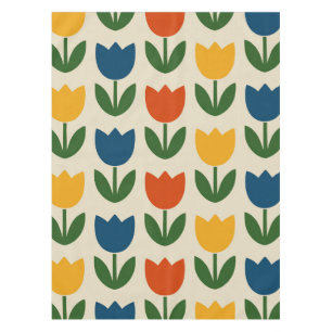 Colourful Tulip Pattern Tablecloth