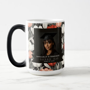 Colourful Tulip Print Wife Graduation Gift Magic Mug