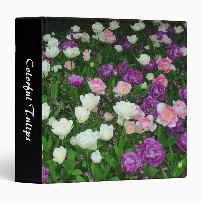 Colourful Tulips (1.5in) Binder (Front/Spine)
