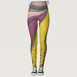 Colourful Tulips Field Legging