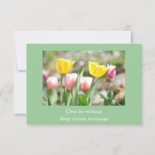 Colourful Tulips Gift Certificate