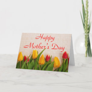 Colourful Tulips Mother's Day Card