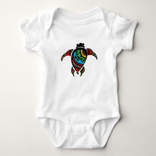 Colourful Turtle Baby Bodysuit