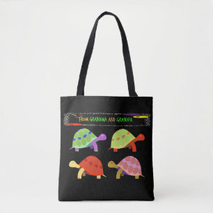 Colourful Turtle Design from GrandparentsTote Tote Bag
