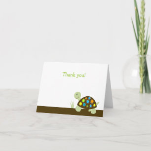 Colourful Turtle Modern Dot Note Card