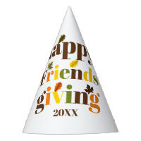 Colourful typograhy and fall leaves Friendsgiving